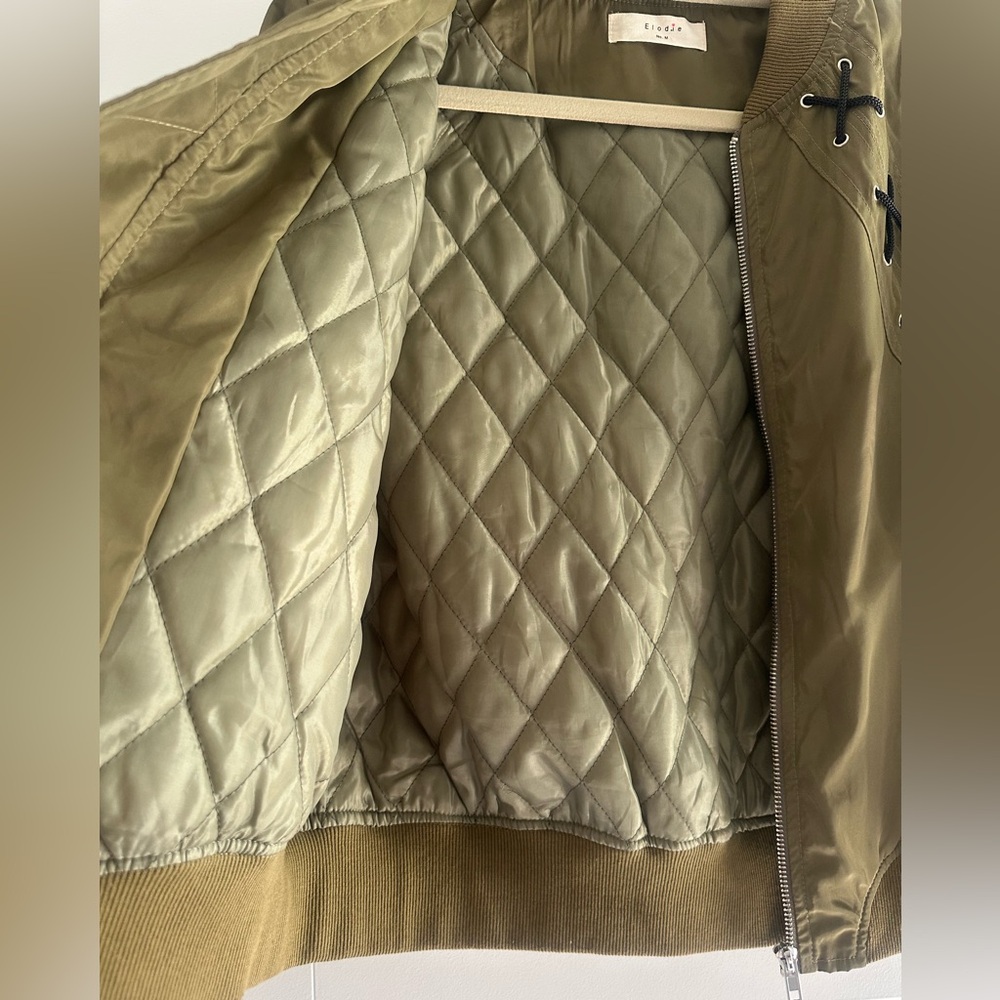 Elodie Cross Stitch Lightweight Bomber Jacket - Picture 10 of 15